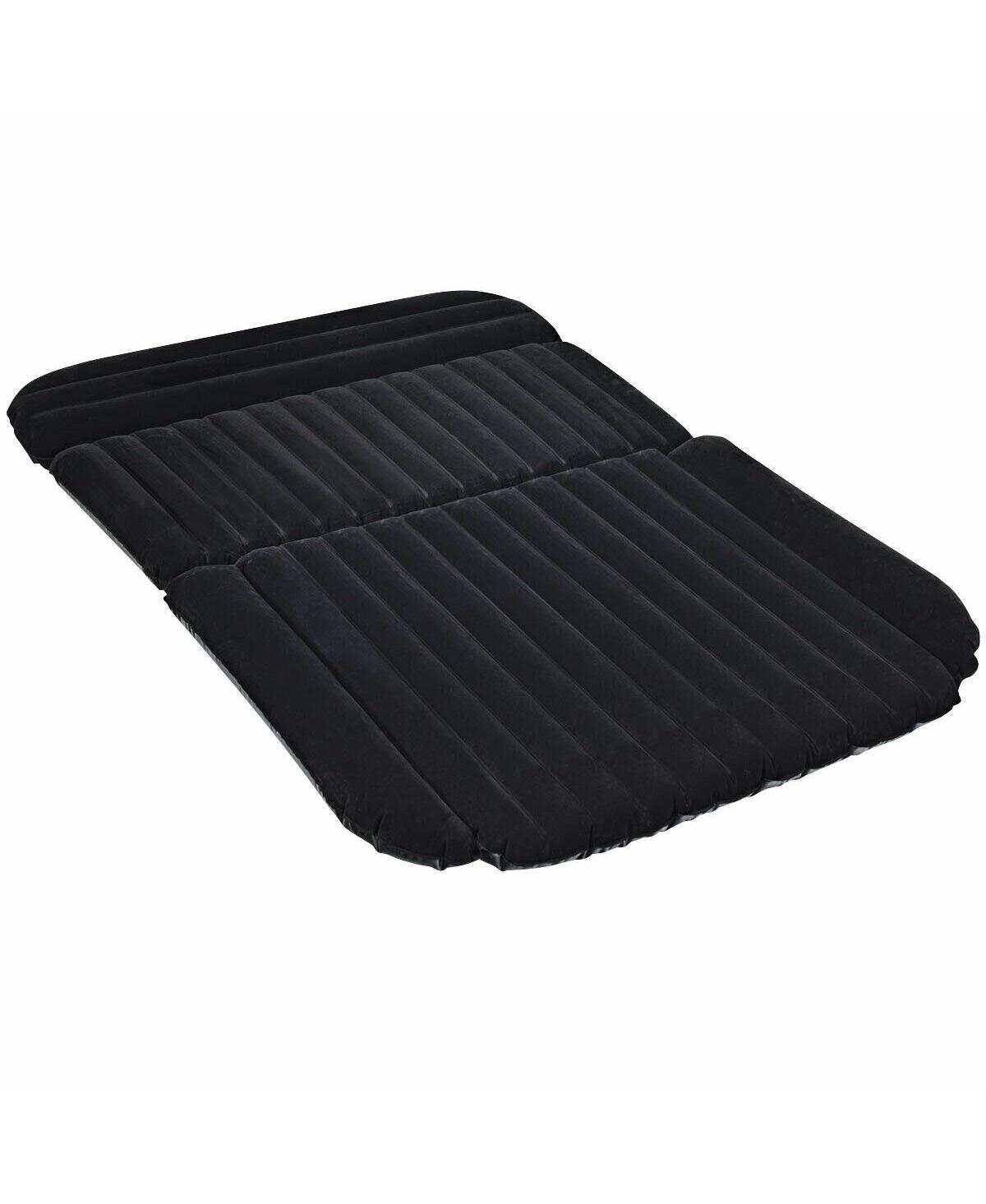 Inflatable Suv Air Backseat Mattress Travel Pad with Pump Outdoor - Black