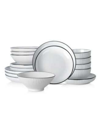 Lustra 16 Pc. Dinnerware Set, Service for 4