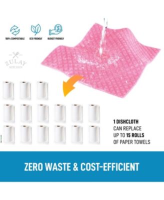 6-Pack Swedish Dishcloths – Eco-Friendly Absorbent Reusable Cloths