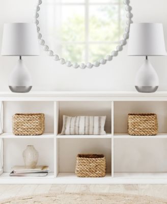 2-Tone Ceramic Table Lamp Set of 2