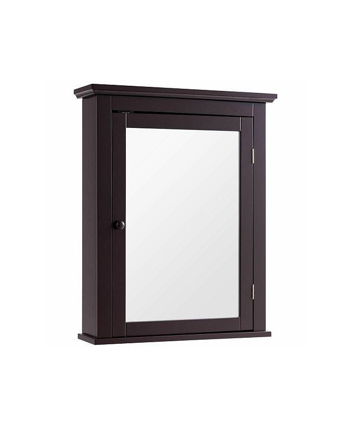Slickblue Bathroom Mirror Wall Mounted Adjustable Shelf