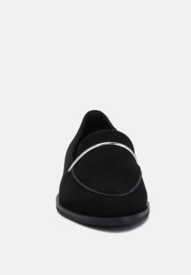 Rag and Co Womens Paulina Suede Slip On Loafers