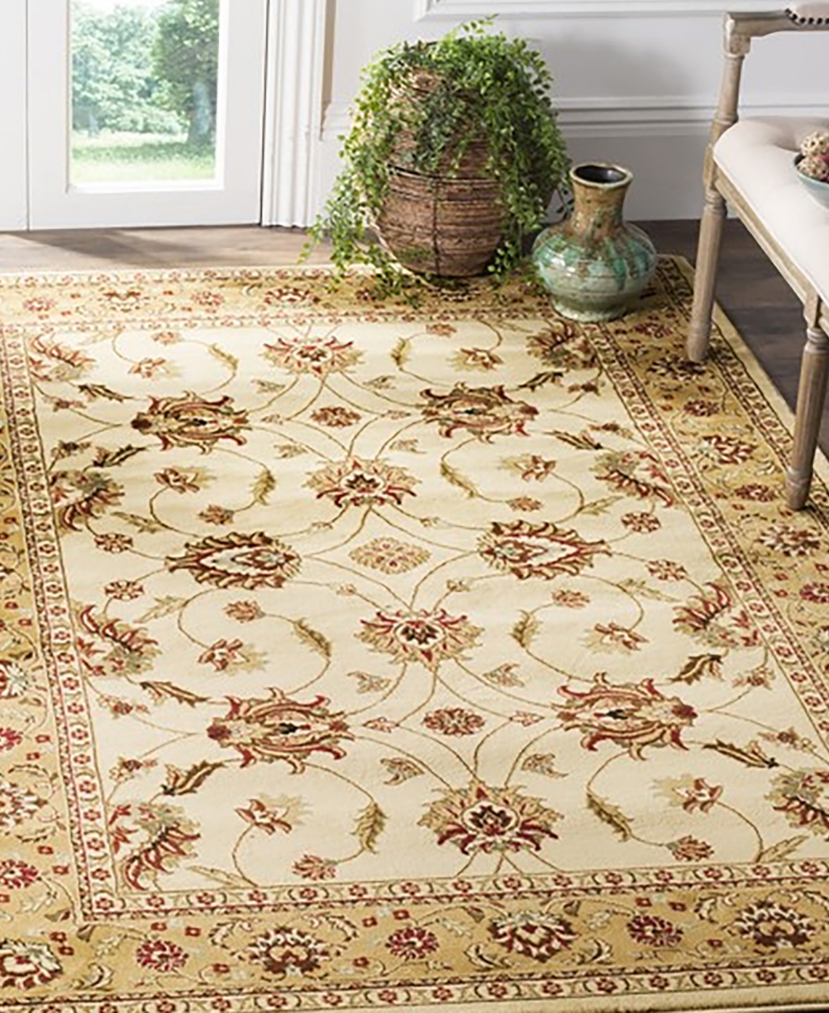 Safavieh Lyndhurst LNH553and Beige Area Rug - Ivory