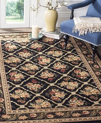 Lyndhurst LNH556 Black 8' x 11' Area Rug