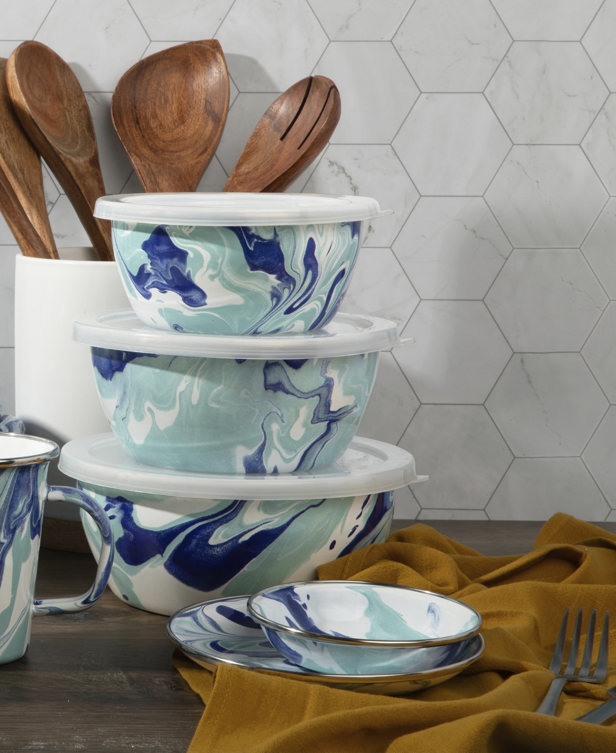 Golden Rabbit Lagoon Appetizer Plates, Set Of 4 In Multi