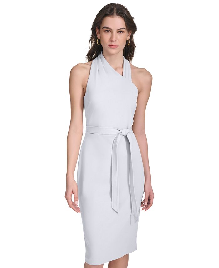 Calvin Klein Women's Tiered Sheath Dress Blue Size 12Petite main image 0