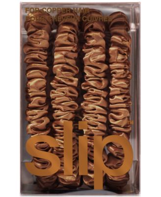 4-Pc. Pure Silk Back-to-Basics Skinny Scrunchies Set