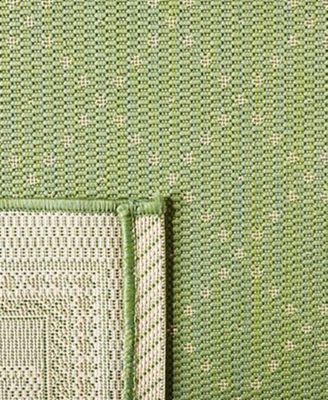 Courtyard CY0901 Olive and Natural 5'3" x 7'7" Outdoor Area Rug