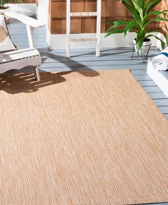 Courtyard CY8521 Natural and Cream 5'3" x 7'7" Outdoor Area Rug