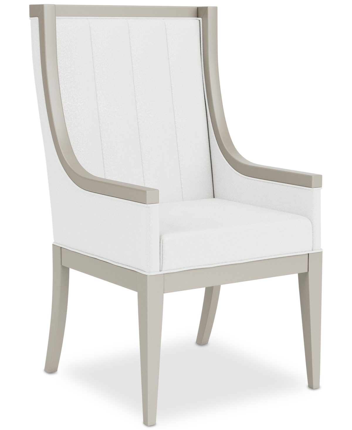 Shop Macy's Warlington Host Chair In Platinum Drift