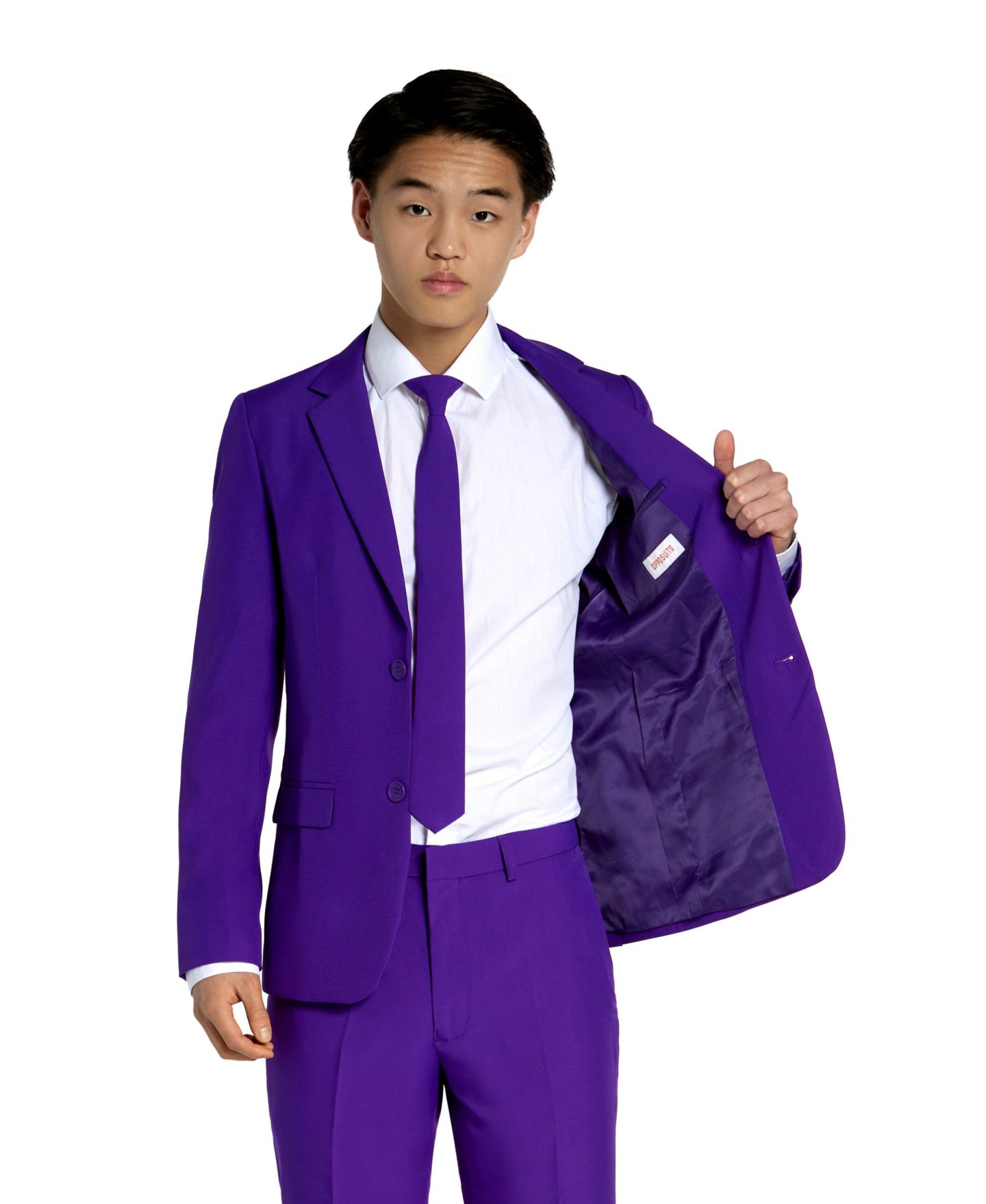 Детский костюм-тройка OppoSuits Purple Prince для мальчика, цвет: Фиолетовый — фото 4