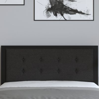 Camden Full Headboard Upholstered Button Tufted Headboard With Metal Frame And Adjustable Rail Slots