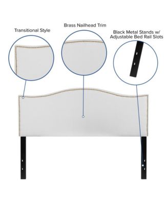 Arched Queen Headboard With Accent Nail Trim