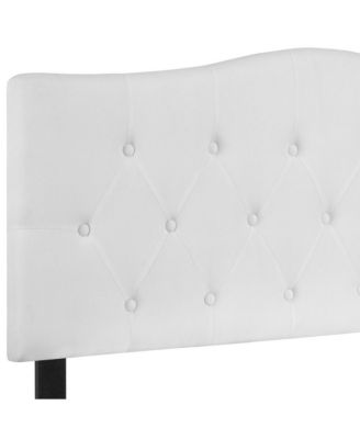 Arched Full Button Tufted Upholstered Headboard