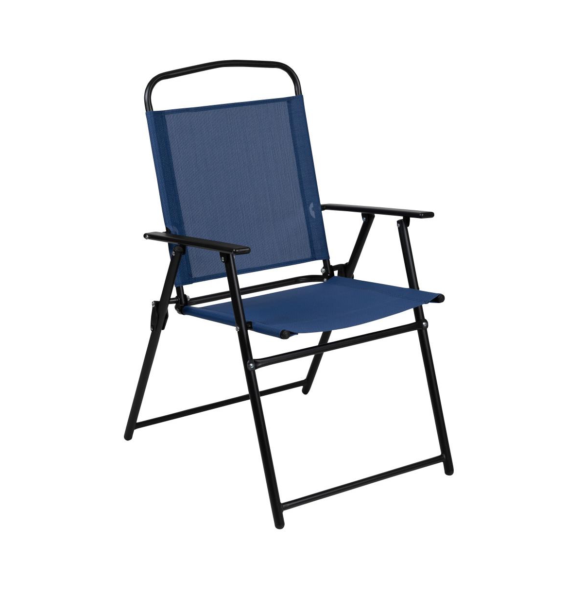 6 Piece Patio Garden Set With Table, Umbrella And 4 Folding Chairs