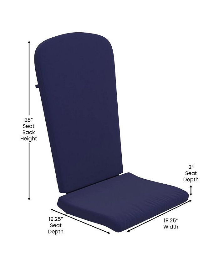 MERRICK LANE Atlantic AllWeather Polyresin Adirondack Rocking Chair