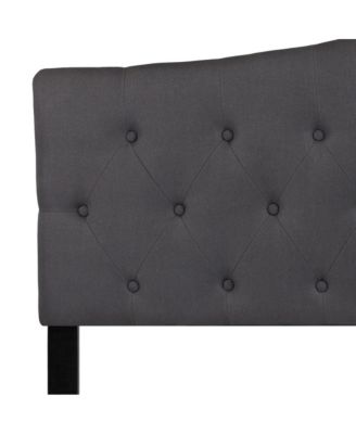Queen size Foam Arched Queen Button Tufted Upholstered Headboard