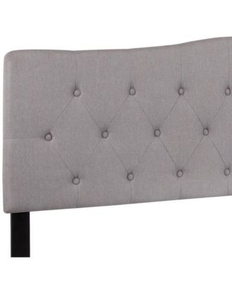 Arched King Button Tufted Upholstered Headboard