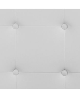 Button Tufted Queen Upholstered Headboard