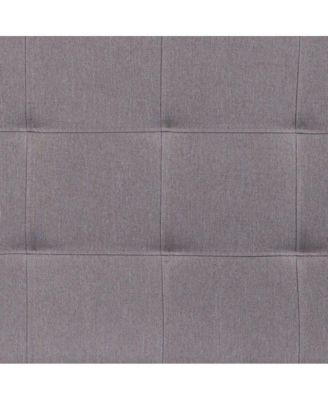 1Pc Quilted Tufted Upholstered Twin Size, Box Stitch, Adjustable Height, Contemporary Style Headboard