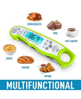 Instant Read Food Thermometer - Waterproof Digital Meat Thermometer