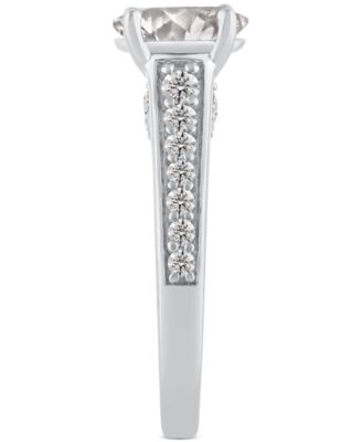 GIA Certified Diamond Oval Engagement Ring (1-1/2 ct. t.w.) in 14k White Gold