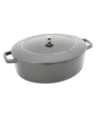 Cast Iron 6.25-Qt Wide Oval Dutch Oven