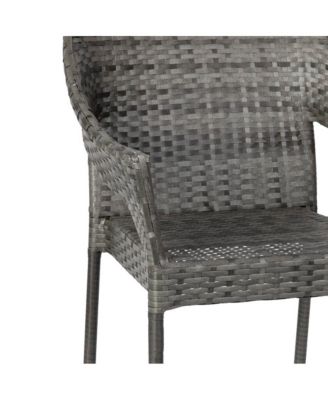 Embry All-Weather Indoor/Outdoor Stacking Patio Dining Chair With Steel Frame And Weather Resistant Pe Rattan