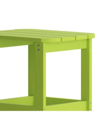 Riviera Poly Resin Indoor/Outdoor All-Weather Adirondack Side Table