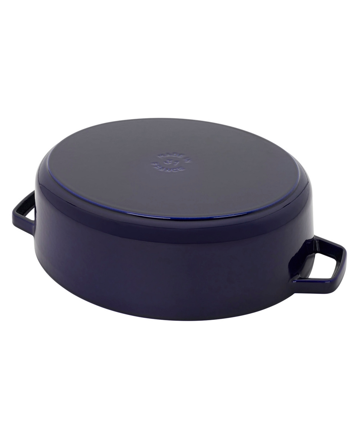 Staub 6.25-quart Enameled Cast Iron Shallow Oval Dutch Oven In Indigo