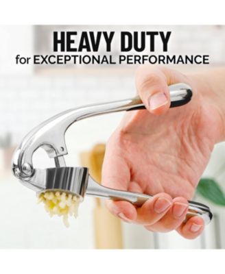 Premium Garlic Press Set - Rust Proof & Dishwasher Safe Professional Garlic Mincer Tool