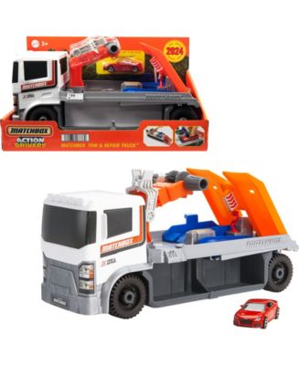 Matchbox Action Driver Tow & Repair Truck with 1:64 Scale Car - Macy's