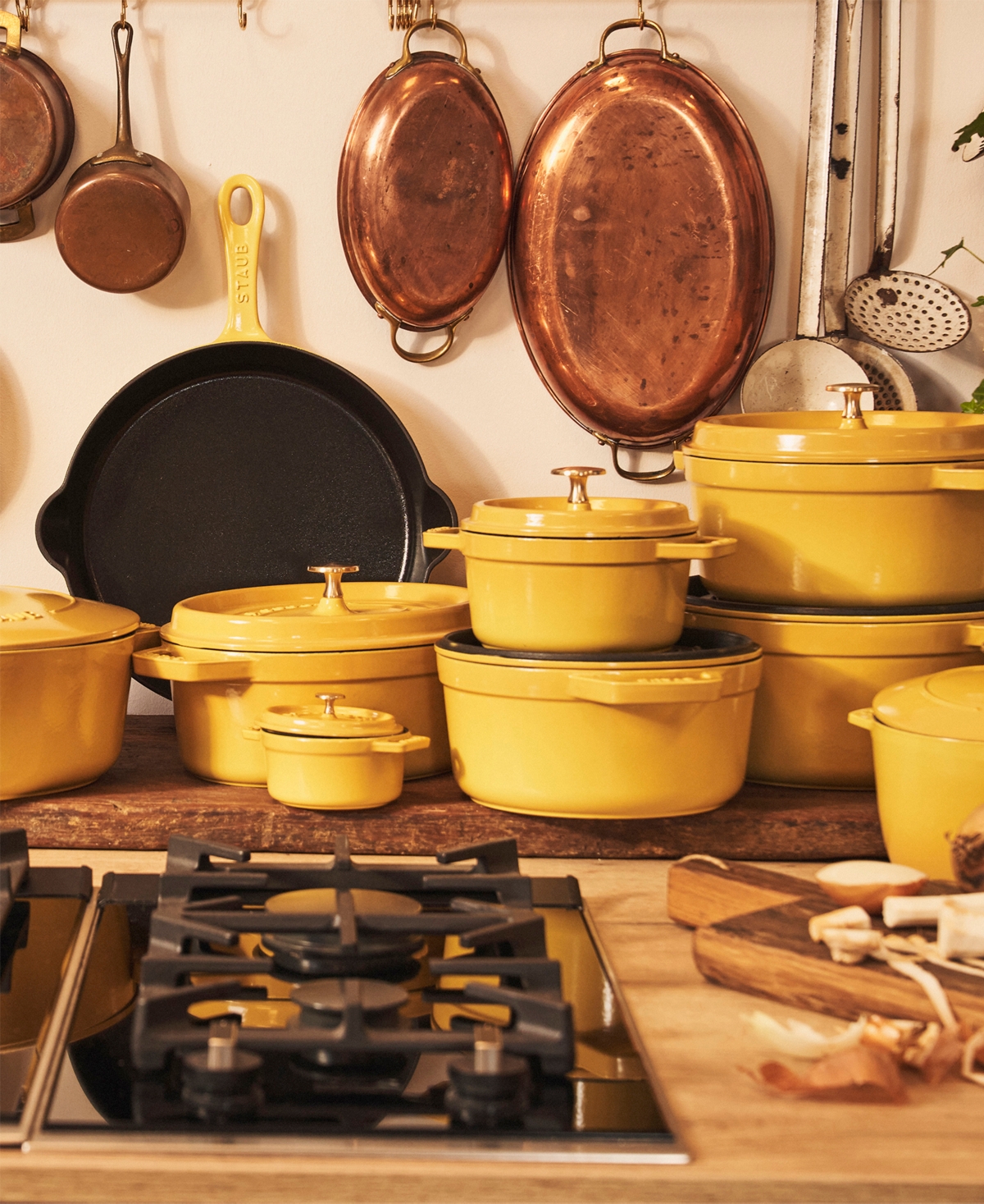 Staub Cast Iron 8.5-inch Traditional Deep Skillet In Lemon
