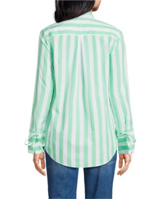 Women's Poplin Tie Sleeve Shirt