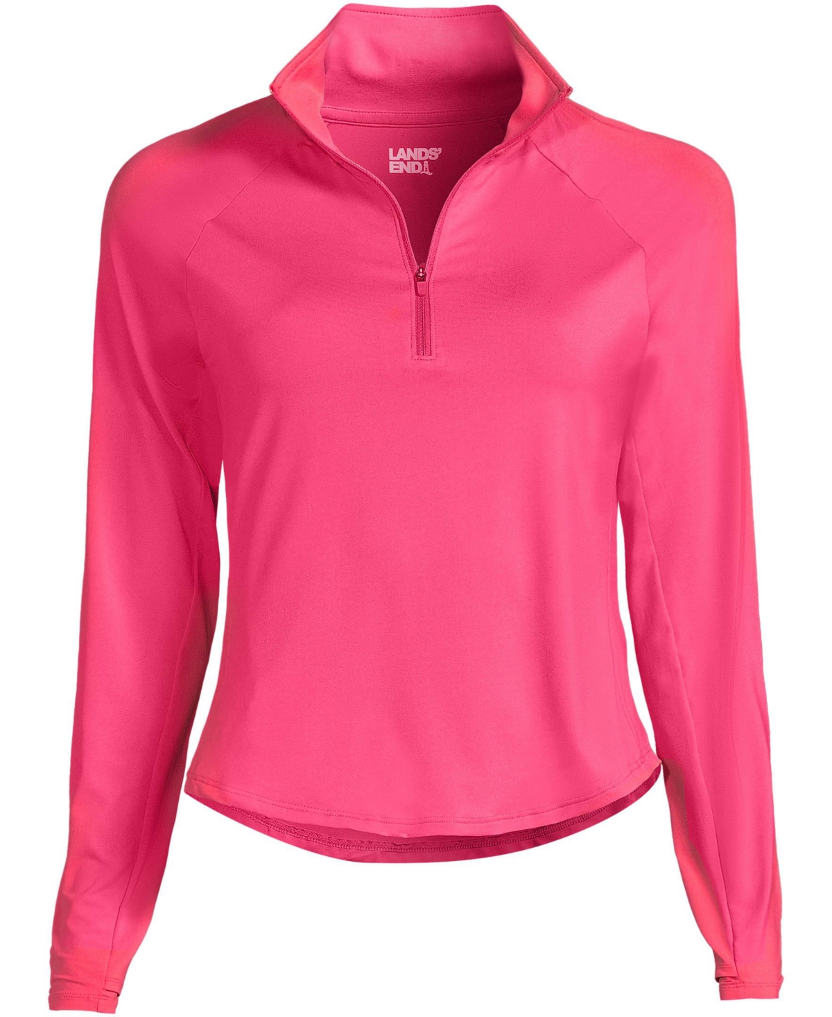 Lands' End Plus Size Long Sleeve Rash Guard Cover-up Upf 50