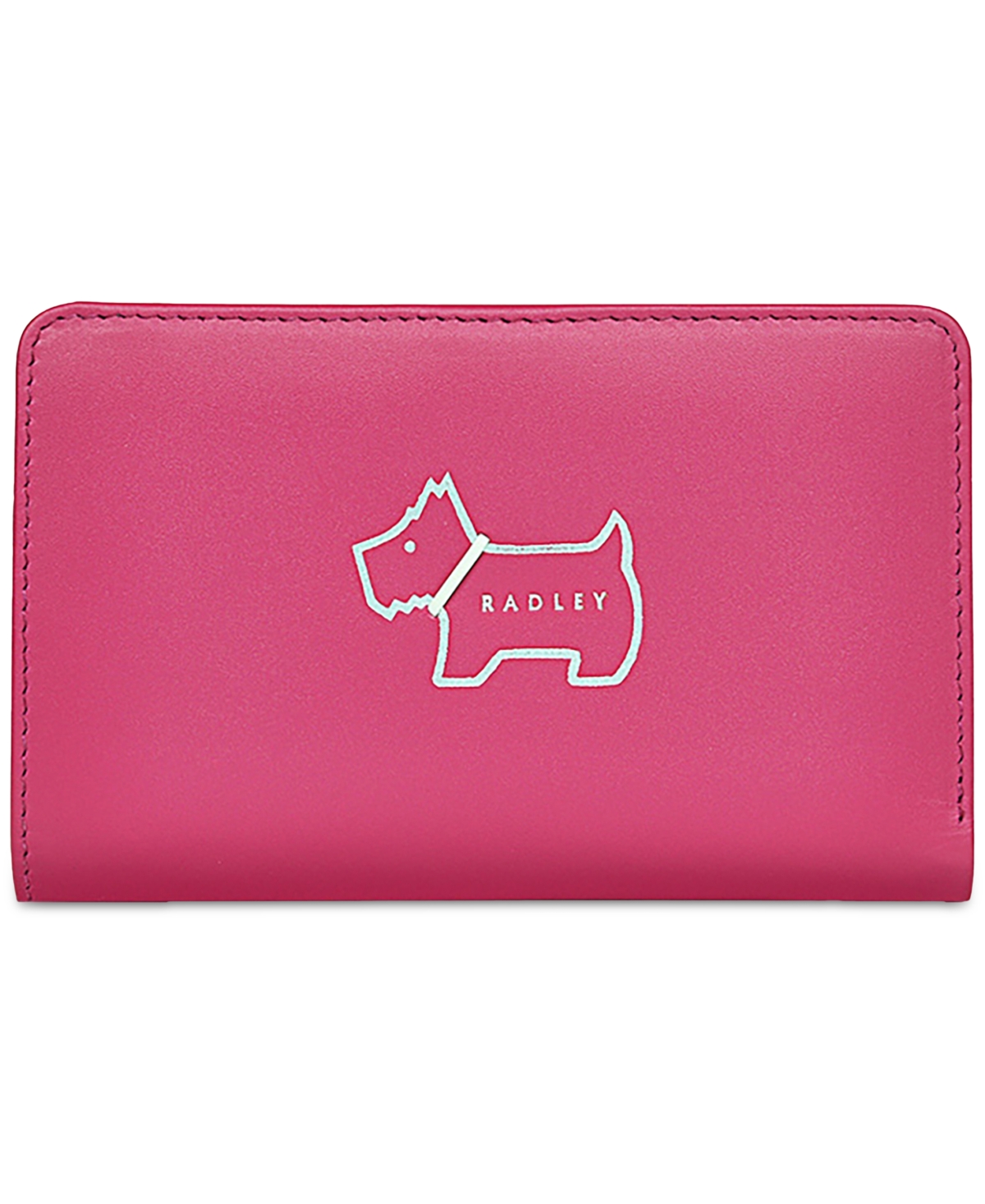 Shop Radley London Women's Heritage Dog Outline Mini Flap Over Wallet In Pink