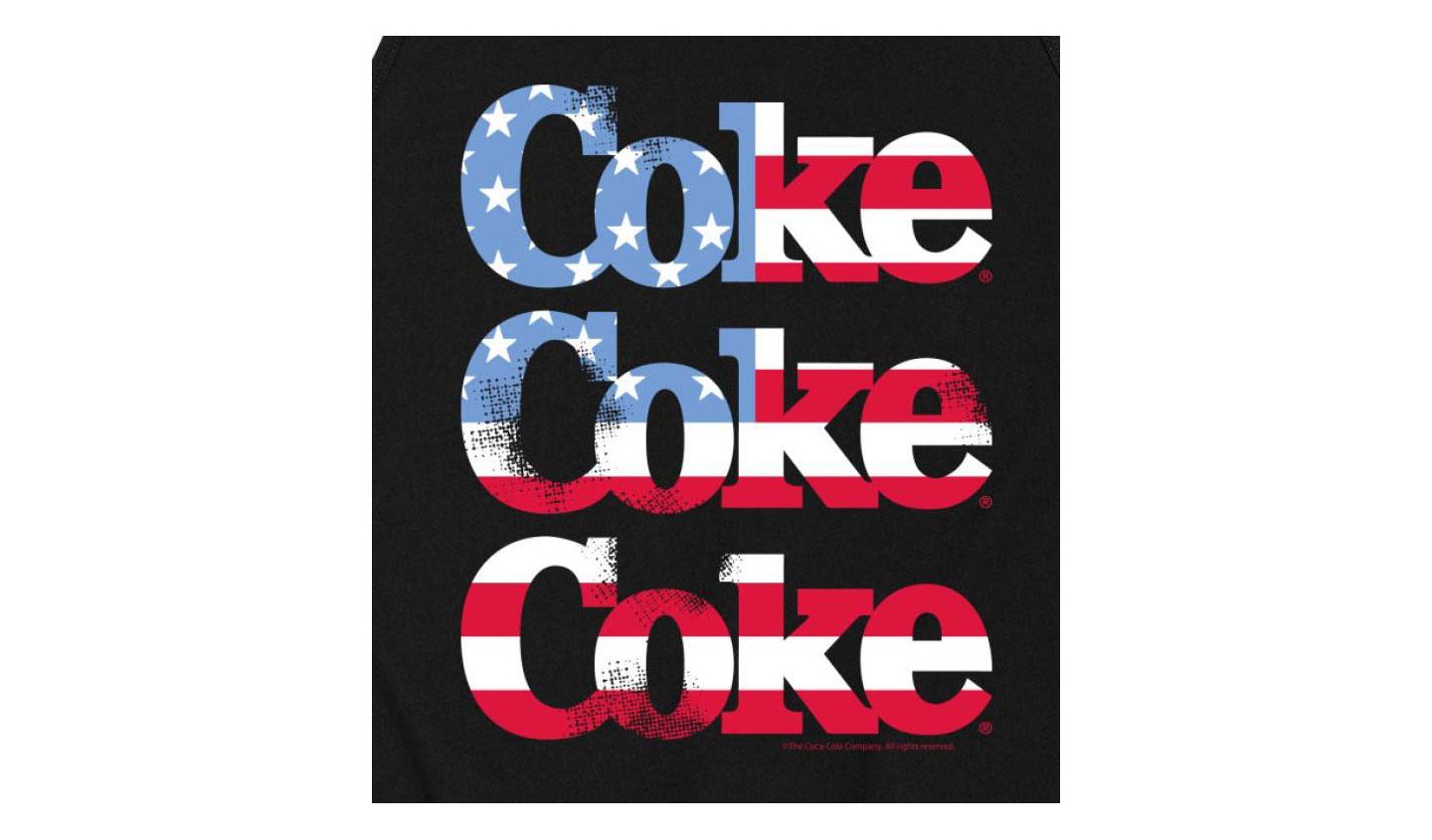 Мужской топ AIRWAVES Hybrid Apparel Coca Cola Americana Jersey, цвет: Чёрный — фото 3