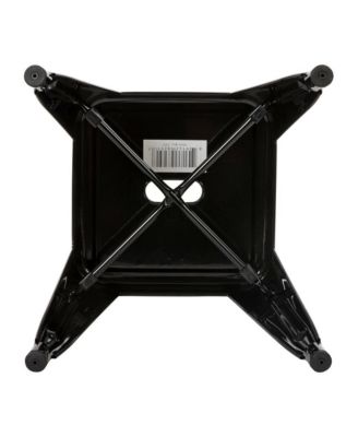 Set Of 4 Sloane 18" High Backless Stacking Dining Stools With Durable Metal Frame