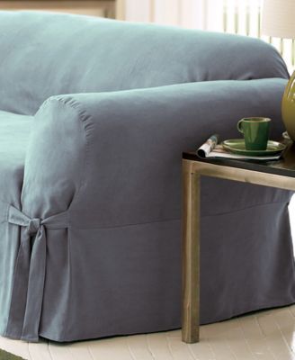 Soft Faux Suede Sofa Slipcover