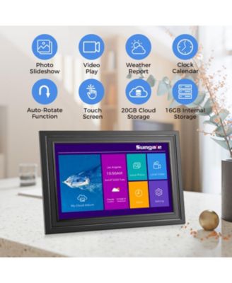 10in Cloud Frame- Easy PhotoShare APP- 20GB Cloud Storage, Auto-Rotate