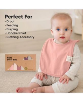 Baby Girls 8-Pack Bibs for Boys, Girls, Pull-on Bibs, Drool Bibs Boy, Girl, Bib Unisex