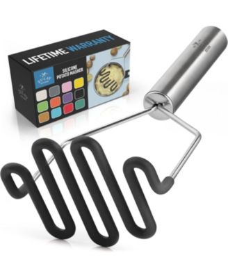 Non-Scratch Potato Masher Kitchen Tool - Durable Stainless Steel Mashed Potatoes Masher