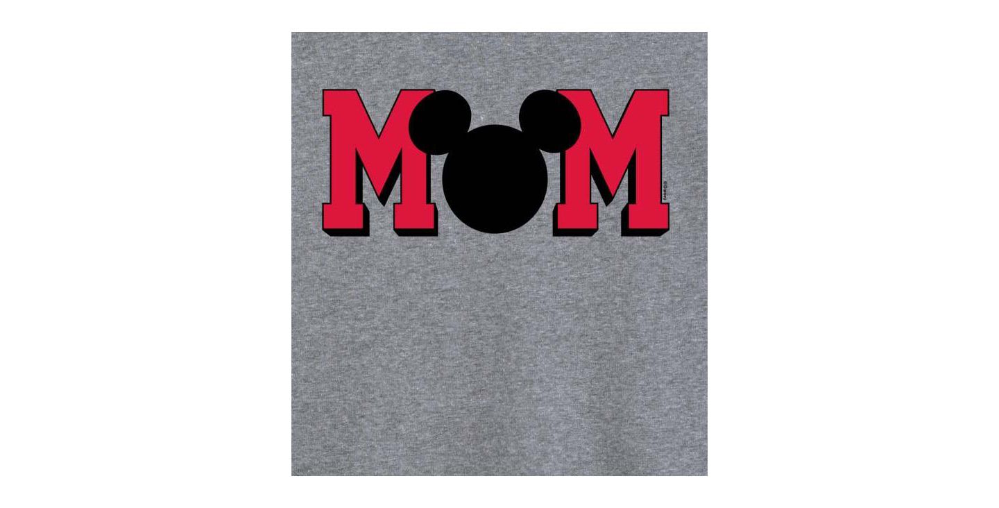 Женская футболка Hybrid Apparel Trendy Plus Size Disney Mom Graphic, цвет: Серый — фото 2
