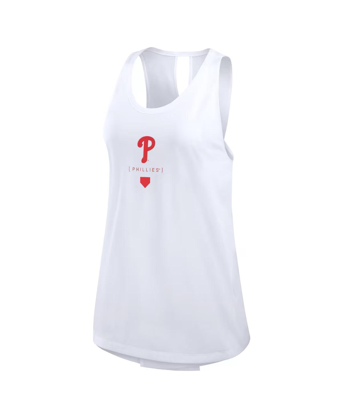 Nike Women's White Philadelphia Phillies Team Crossback Tank Top - Wht Nk 10A