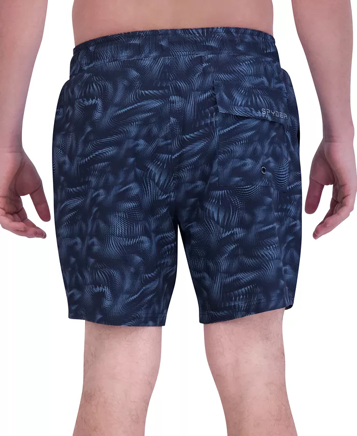 Men's Abstract Liquid Print Performance 7" Volley Shorts - thumbnail 2