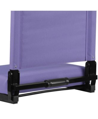 EMMA + OLIVER Set of 2 Aluminium   500 lb. Capacity, Ultra-Padded Seat, Lightweight Stadium Chair