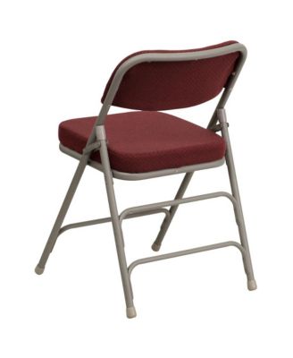 2 Pack Home & Office Portable Party Events Fabric Padded Metal Folding Chair