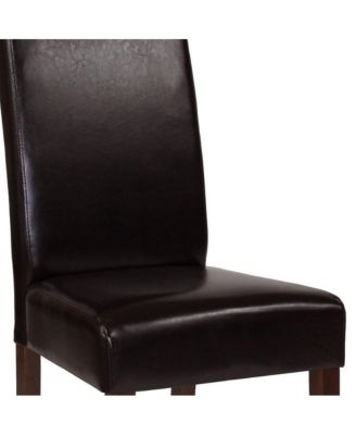 Ellison Mid-Century Panel Back Parsons Accent Dining Chair - Set Of 4