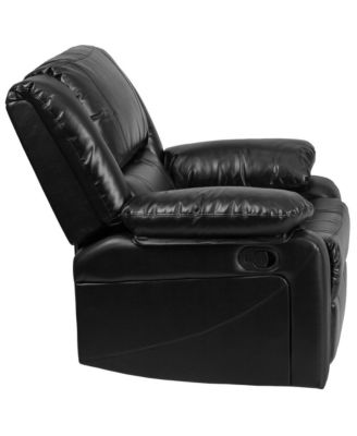 Recliner With Bustle Back And Padded Arms