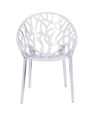 4 Pack Transparent Stacking Side Chair